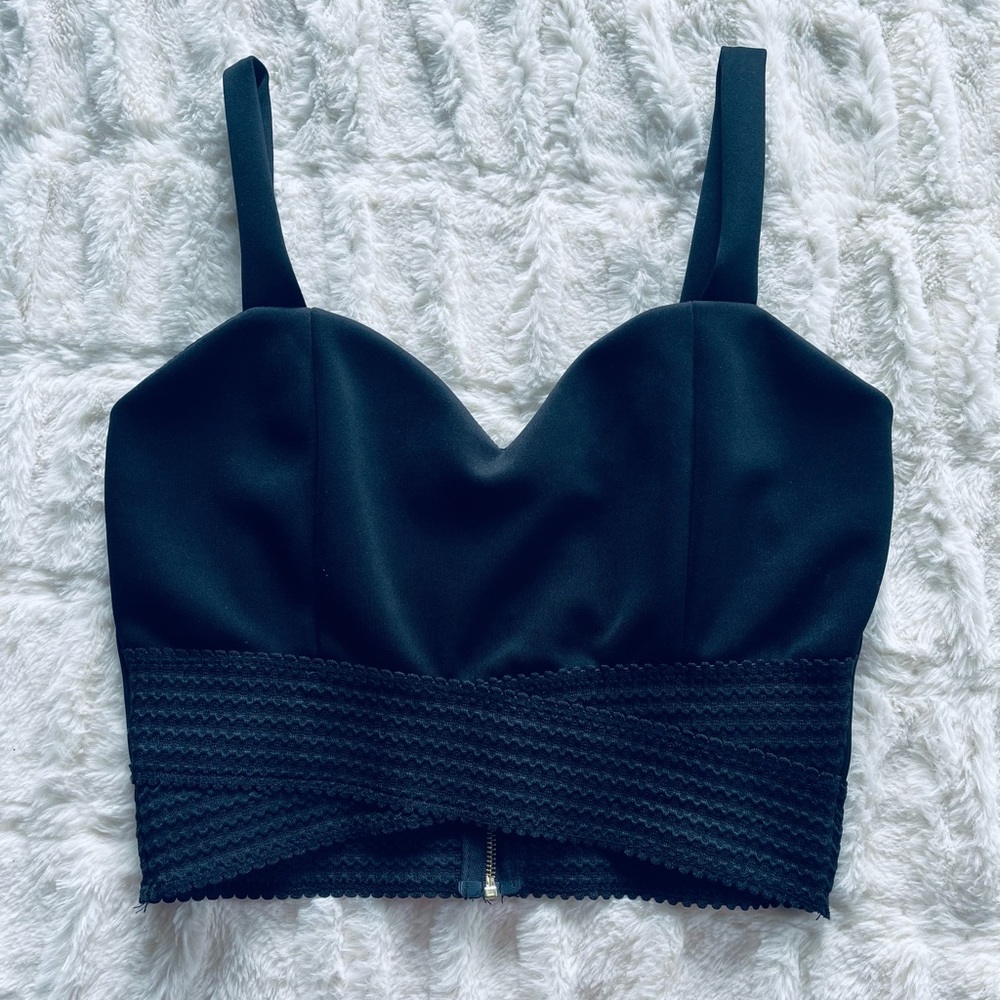 Charlotte ruse black crop top size L